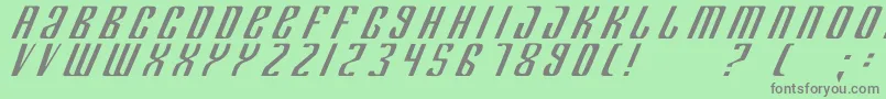 Deptk Font – Gray Fonts on Green Background