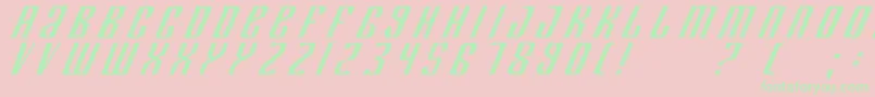 Deptk Font – Green Fonts on Pink Background