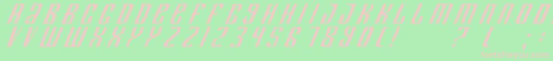 Deptk Font – Pink Fonts on Green Background