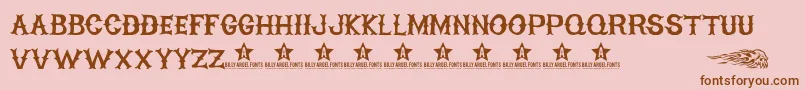 HighOnFire Font – Brown Fonts on Pink Background