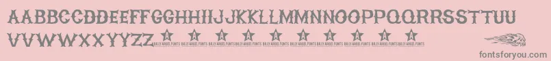 HighOnFire Font – Gray Fonts on Pink Background