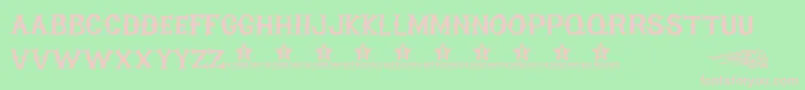 HighOnFire Font – Pink Fonts on Green Background