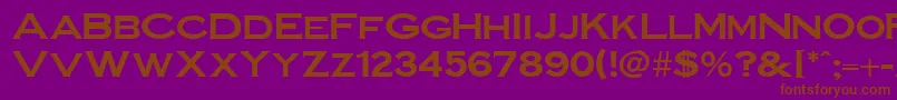 Шрифт WorkshopBold – коричневые шрифты на фиолетовом фоне
