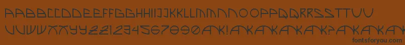 BrandNew Font – Black Fonts on Brown Background