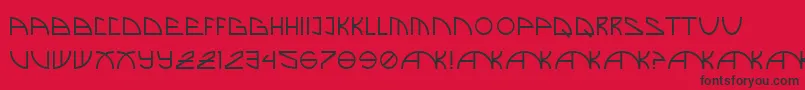 BrandNew Font – Black Fonts on Red Background