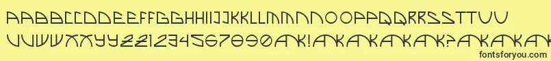 BrandNew Font – Black Fonts on Yellow Background