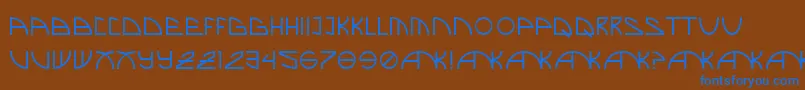 Шрифт BrandNew – синие шрифты на коричневом фоне