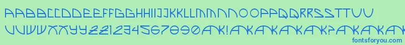 BrandNew Font – Blue Fonts on Green Background