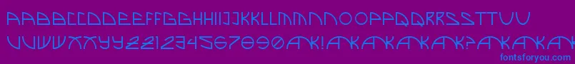 BrandNew Font – Blue Fonts on Purple Background