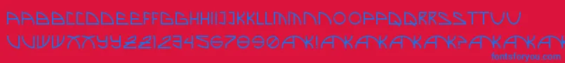 BrandNew-fontti – siniset fontit punaisella taustalla