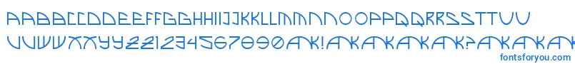 Czcionka BrandNew – niebieskie czcionki na białym tle