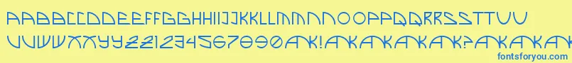 BrandNew Font – Blue Fonts on Yellow Background