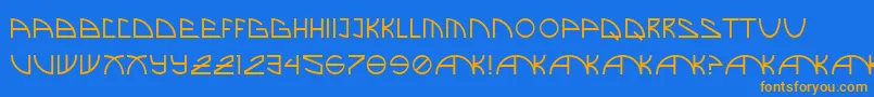 Lisätietoja BrandNew-fontista BrandNew-fontti – oranssit fontit sinisellä taustalla