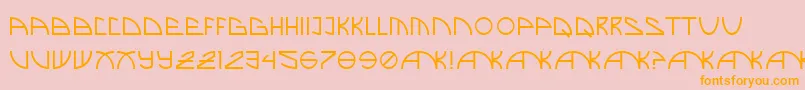 BrandNew Font – Orange Fonts on Pink Background