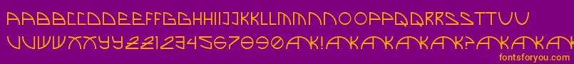 BrandNew Font – Orange Fonts on Purple Background