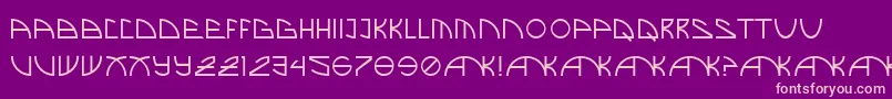 BrandNew Font – Pink Fonts on Purple Background