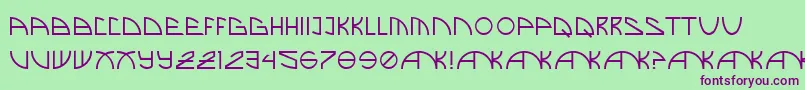 BrandNew Font – Purple Fonts on Green Background