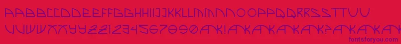 BrandNew Font – Purple Fonts on Red Background