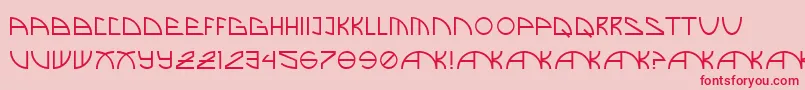 BrandNew Font – Red Fonts on Pink Background