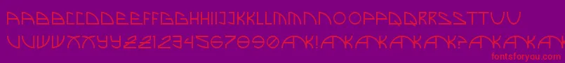 フォントBrandNew – 紫の背景に赤い文字