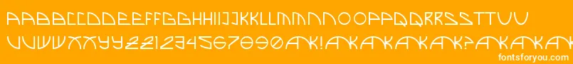 Więcej informacji o czcionce BrandNew Czcionka BrandNew – białe czcionki na pomarańczowym tle