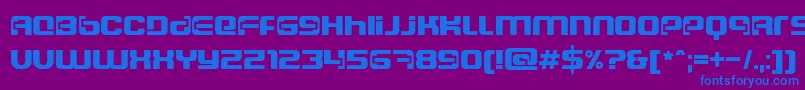 Dscosmosc Font – Blue Fonts on Purple Background