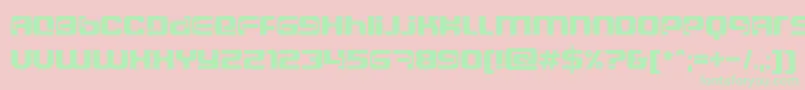 Dscosmosc Font – Green Fonts on Pink Background