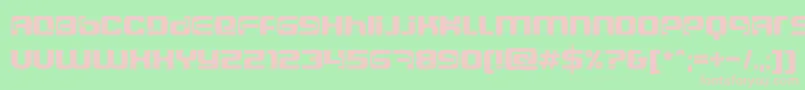 フォントDscosmosc – 緑の背景にピンクのフォント
