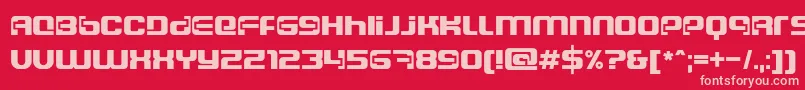 Dscosmosc Font – Pink Fonts on Red Background