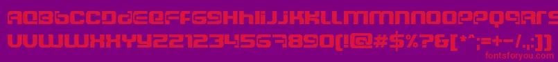 Dscosmosc Font – Red Fonts on Purple Background