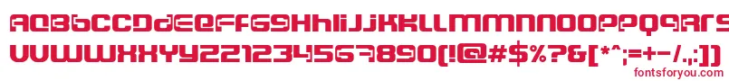 Dscosmosc Font – Red Fonts on White Background