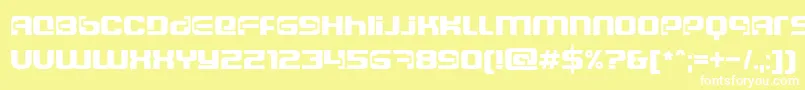 Dscosmosc Font – White Fonts on Yellow Background