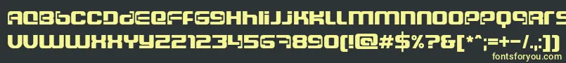 Dscosmosc Font – Yellow Fonts on Black Background