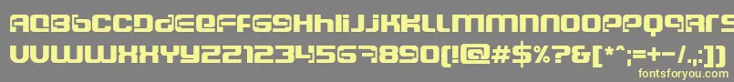 Шрифт Dscosmosc – жёлтые шрифты на сером фоне