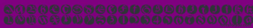Bastardabuttonsbeta Font – Black Fonts on Purple Background