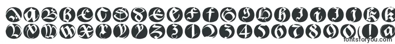 Bastardabuttonsbeta-Schriftart – Kugel-Schriften