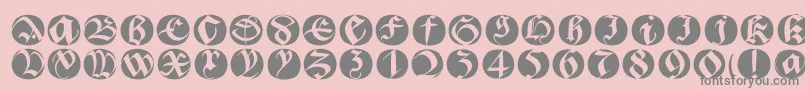 Bastardabuttonsbeta Font – Gray Fonts on Pink Background