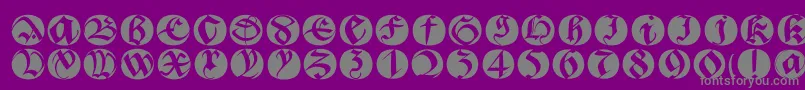 Bastardabuttonsbeta Font – Gray Fonts on Purple Background