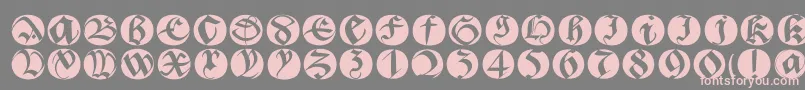 Bastardabuttonsbeta Font – Pink Fonts on Gray Background