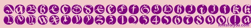 Bastardabuttonsbeta Font – Purple Fonts on Pink Background