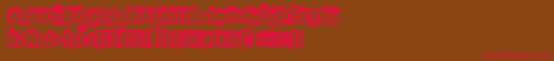 PunkSNotDead Font – Red Fonts on Brown Background