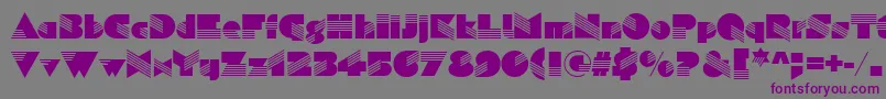 SavannahRegular Font – Purple Fonts on Gray Background