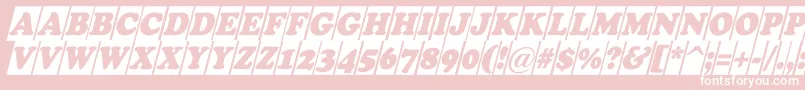ACooperblackcmobl Font – White Fonts on Pink Background