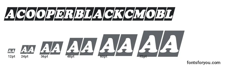 ACooperblackcmobl Font Sizes