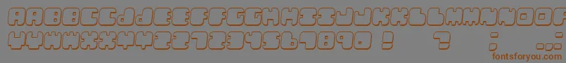 LebenshadowItalic Font – Brown Fonts on Gray Background