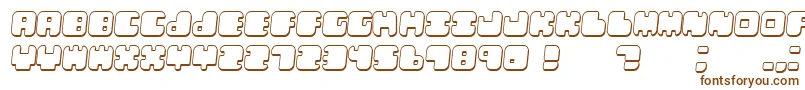 LebenshadowItalic Font – Brown Fonts on White Background