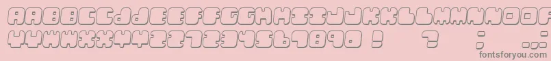 LebenshadowItalic Font – Gray Fonts on Pink Background