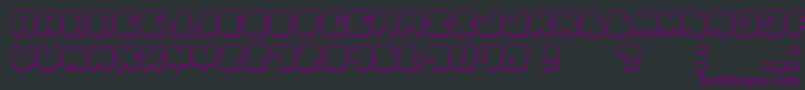 LebenshadowItalic Font – Purple Fonts on Black Background