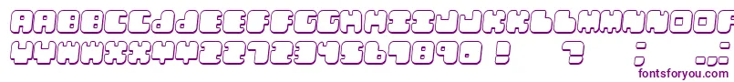 LebenshadowItalic Font – Purple Fonts on White Background
