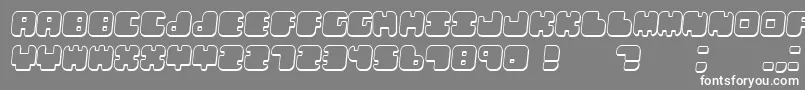 LebenshadowItalic Font – White Fonts on Gray Background